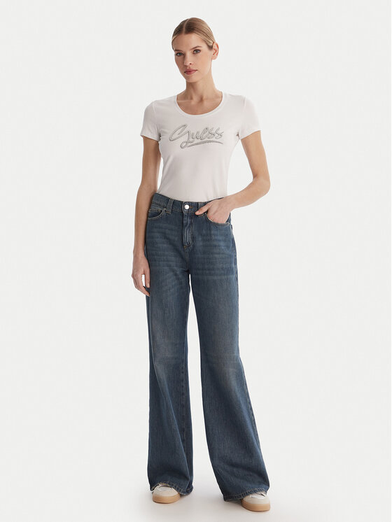 Guess Guess Футболка W6RI24 J1314 Білий Regular Fit