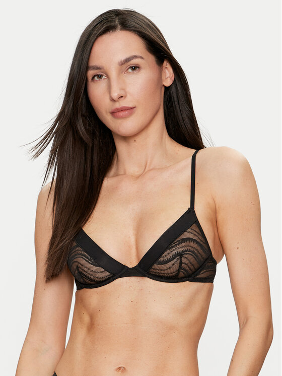 Calvin Klein Underwear Calvin Klein Underwear Nedrček s kostjo 000QF7717E Črna