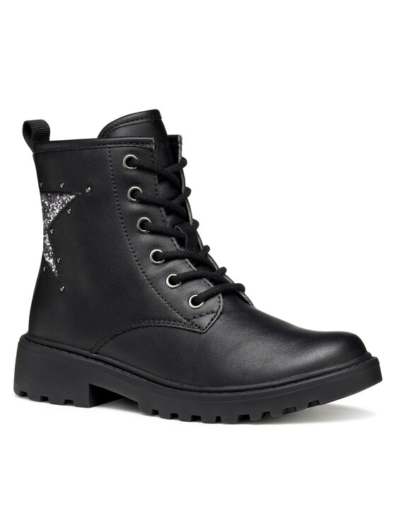 Geox Botine Geox J Casey J9420G 03WEW C9B1G S Negru