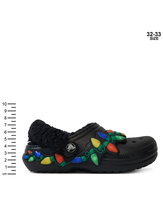 Crocs Natikače Crocs Clsc Lined Holiday Lights 212026 Crna