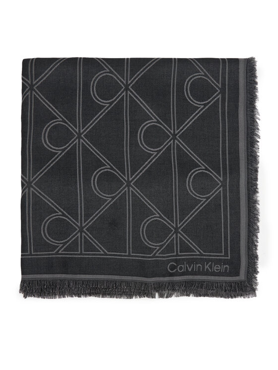 Calvin Klein Lakats Calvin Klein Emblem Aop Contrast Lw Square Sc LV04F8077G Melns