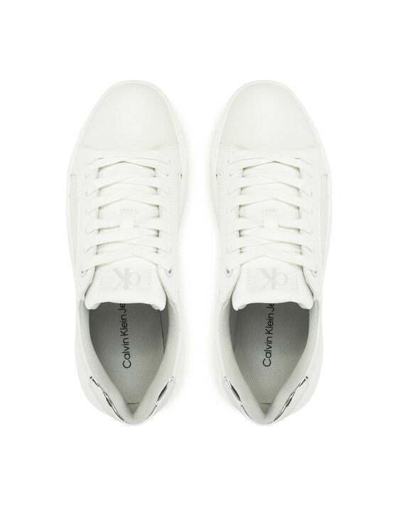 Calvin Klein Jeans Laisvalaikio batai Calvin Klein Jeans Chunky Cupsole Low Mg YW0YW01769 Balta