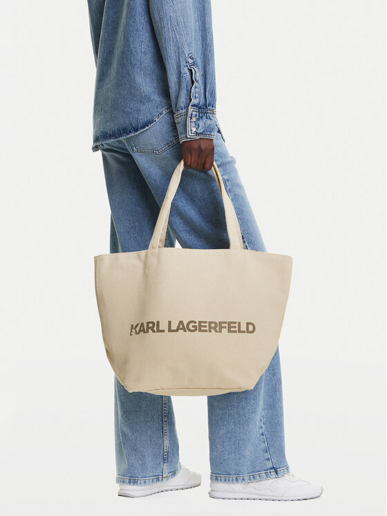 KARL LAGERFELD Kabelka KARL LAGERFELD A2W50024 Béžová