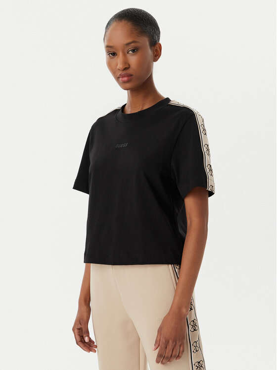 Guess Guess Футболка V3RI08 I3Z14 Чорний Relaxed Fit