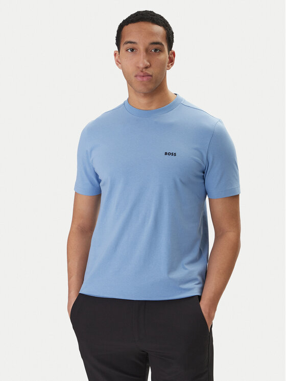 BOSS BOSS Camiseta 50506373 Celeste Regular Fit