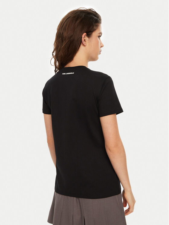 KARL LAGERFELD KARL LAGERFELD Camiseta A1W17124 Negro Regular Fit