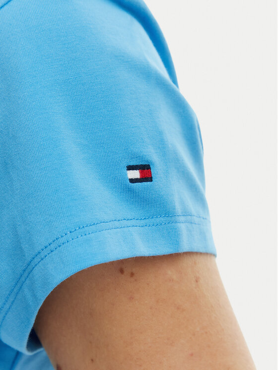 Tommy Hilfiger Tommy Hilfiger Camiseta WW0WW48710 Azul Slim Fit