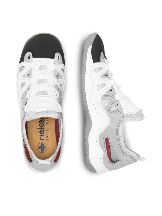 Rieker Sneakers Rieker L0539-80 Alb
