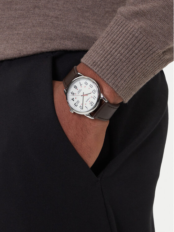 Timex Karóra Timex Easy Reader Classic TW2Y12600 Barna