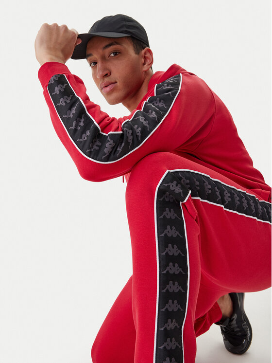 Kappa Kappa Pantalones de chándal Banda Alanz 3 321Y8FW Rojo Comfort Fit
