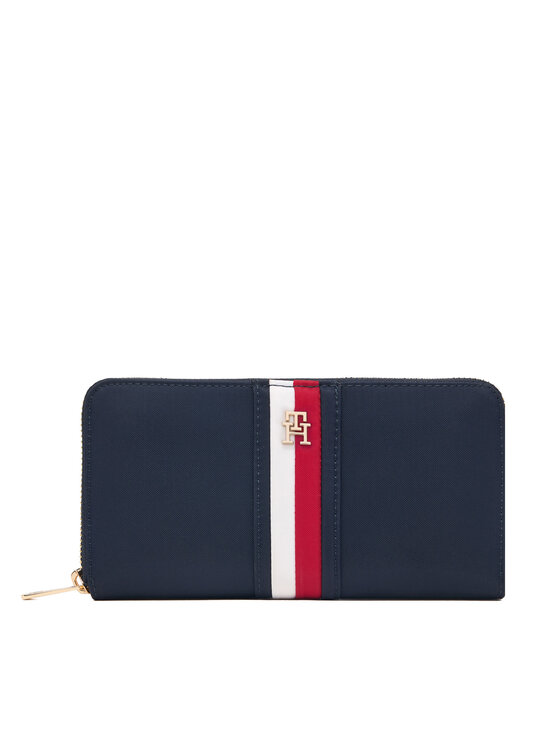 Tommy Hilfiger Portafoglio Tommy Hilfiger Th Icon Lrg Za Nylon Corp AW0AW19165 Blu scuro
