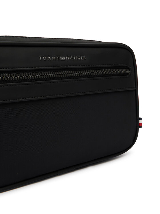 Tommy Hilfiger Maža rankinė Tommy Hilfiger Th Repreve Ew Reporter AM0AM14152 Juoda