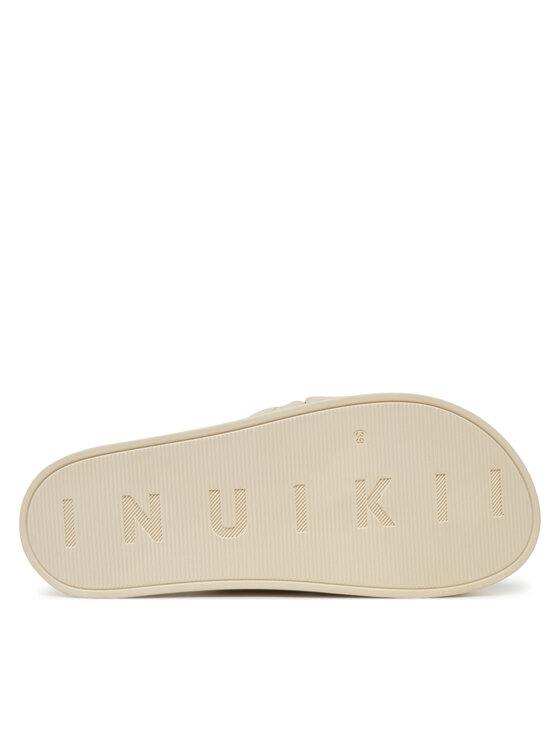 Inuikii Шльопанці Inuikii Oversized Linken Knot-147 1028 Écru