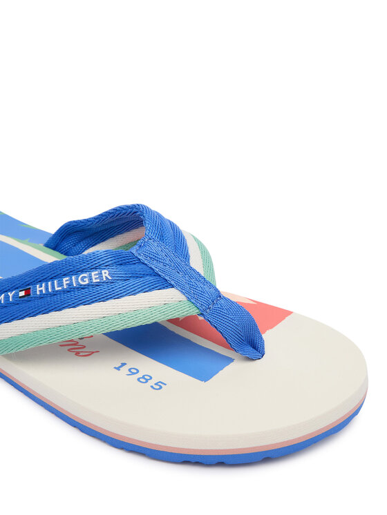 Tommy Hilfiger Infradito Tommy Hilfiger Patch Hilfiger Beach Sandal FM0FM05903 Blu