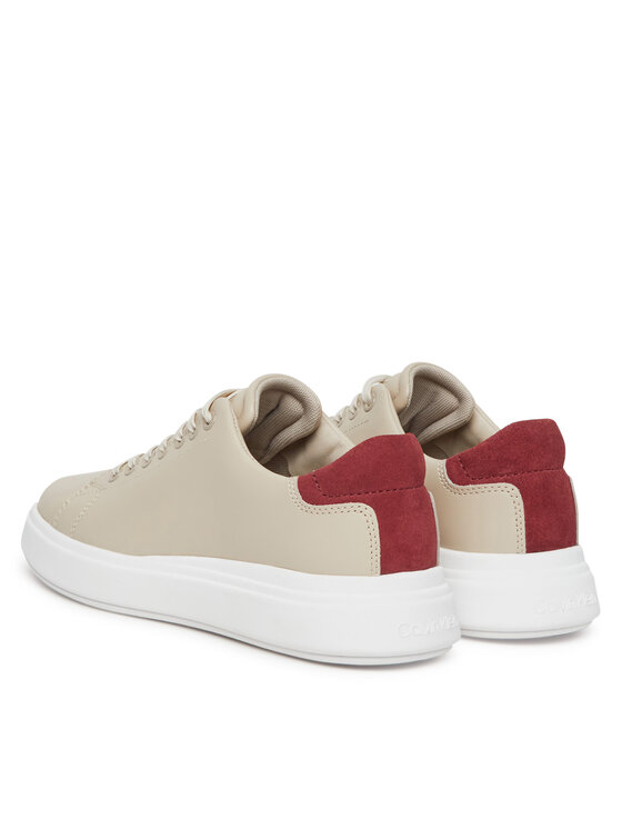 Calvin Klein Сникърси Calvin Klein Cupsole Lace Up - Suede Bt HW0HW02404 Бежов