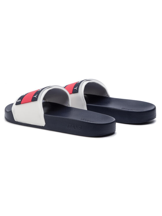 Tommy Jeans Παντόφλες Tommy Jeans Translucent Flag Pool SLide EM0EM00292 Λευκό