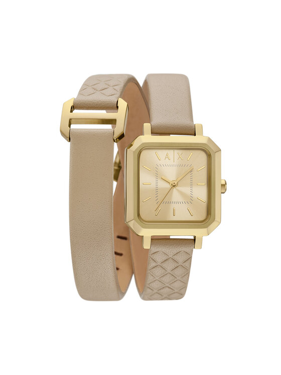 Armani Exchange Zegarek Armani Exchange Classic AX5728 Beżowy