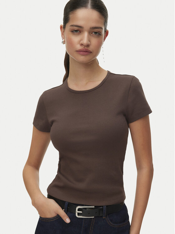 Vero Moda Vero Moda Camiseta Chloe 10306894 Marrón Tight Fit