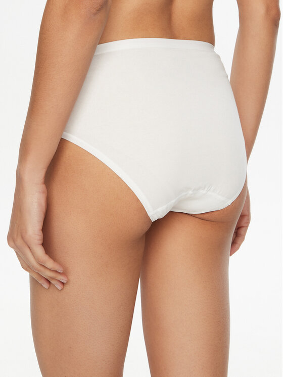 Triumph Triumph Komplet klasičnih hlačk z visokim pasom﻿ Sense Of Cotton 10225046 Bela