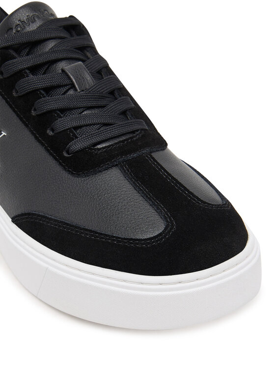 Calvin Klein Laisvalaikio batai Calvin Klein Classic Cupsole Laceup Wt Mix YM0YM01429 Juoda