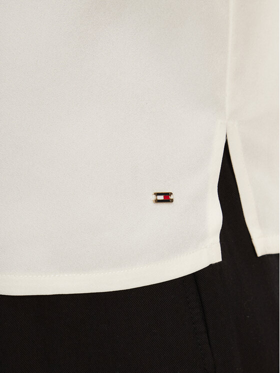 Tommy Hilfiger Tommy Hilfiger Camiseta WW0WW45900 Écru Relaxed Fit
