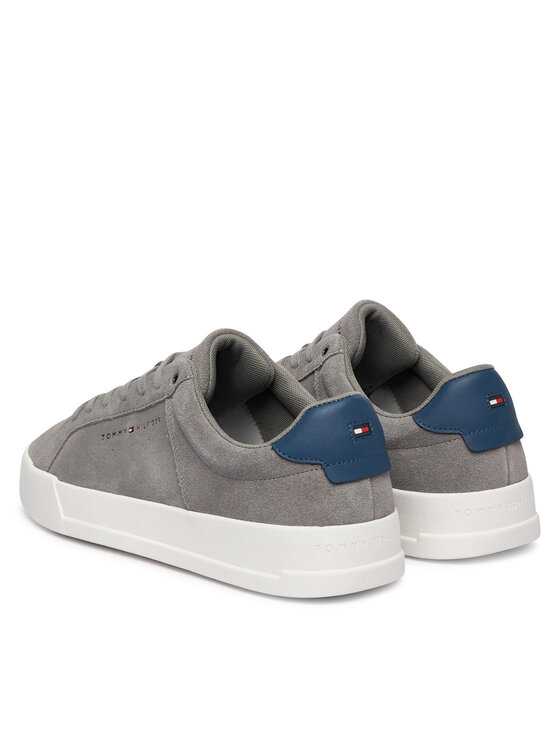 Tommy Hilfiger Сникърси Tommy Hilfiger Th Court Suede FM0FM05824 Сив