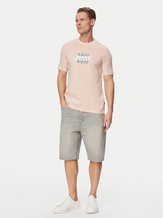 BOSS BOSS Camiseta Bass 50561850 Rosa Regular Fit