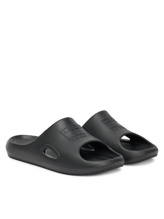 Tommy Jeans Natikači Tommy Jeans Sporty Pool Slide EM0EM01582 Črna