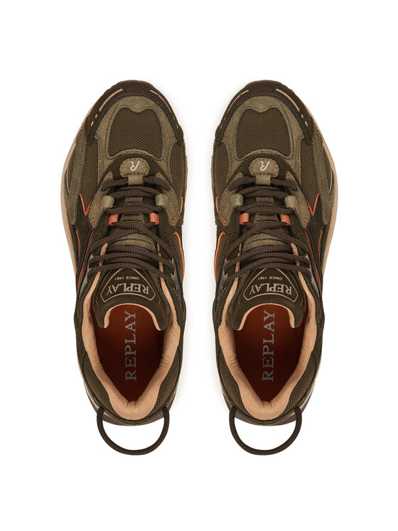 REPLAY Snīkeri REPLAY GMSD5.000.C0200T Haki