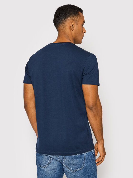 Pepe Jeans Pepe Jeans Majica Original PM508210 Mornarsko modra Slim Fit