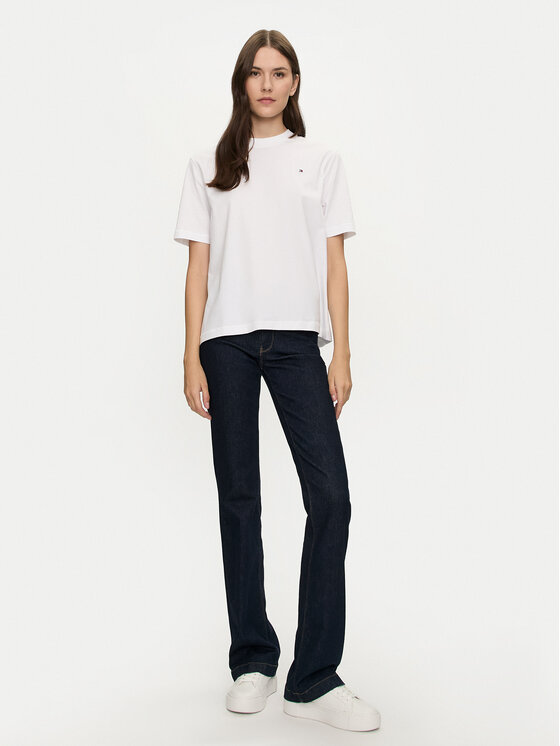 Tommy Hilfiger Tommy Hilfiger Póló Modern Flag WW0WW43597 Fehér Relaxed Fit