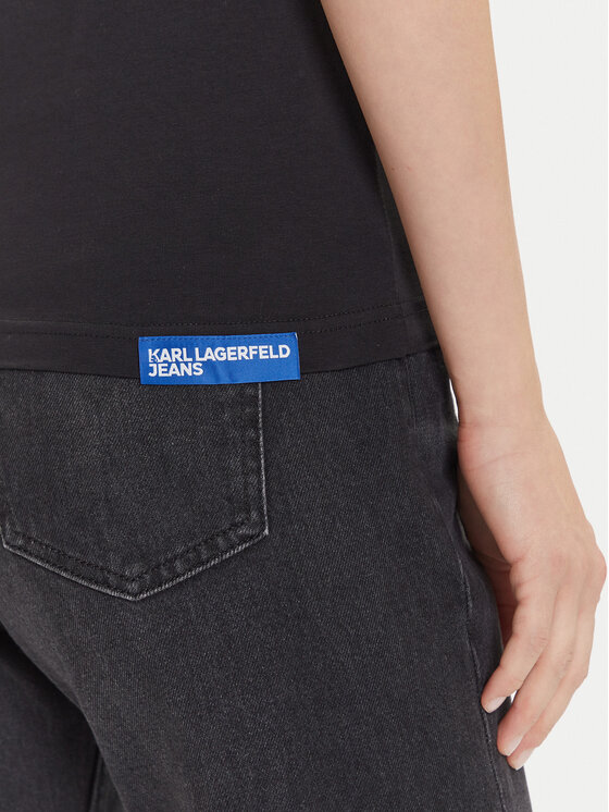 Karl Lagerfeld Jeans Karl Lagerfeld Jeans Футболка A2W17097 Чорний Regular Fit