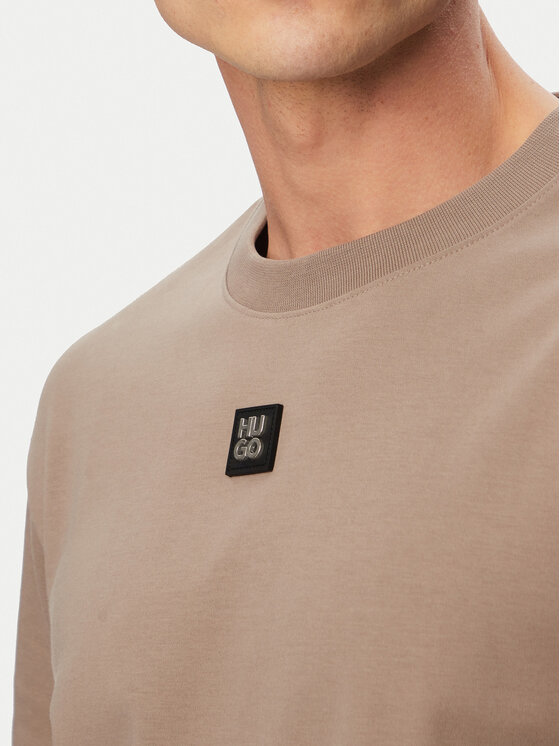 HUGO HUGO Camiseta Dalile 50505201 Marrón claro Regular Fit
