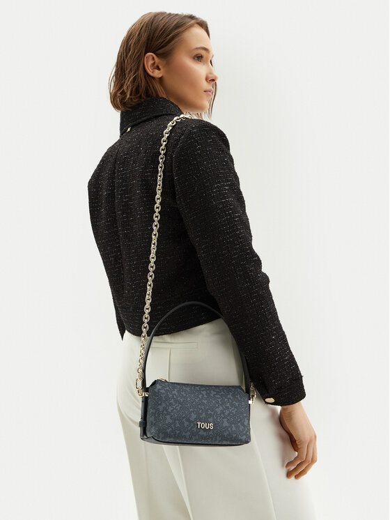 TOUS Дамска чанта TOUS Kaos Mini Lines 2002184048 Сив
