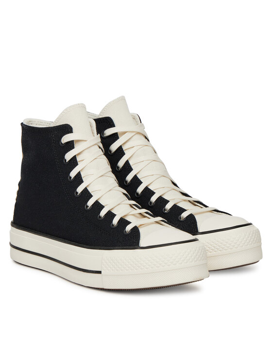 Converse Кеди Converse Chuck Taylor All Star Lift Platform Crafted Laces A12552C Чорний