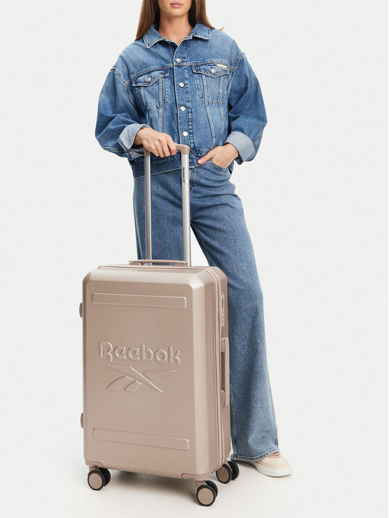 Reebok Vidējs koferis Reebok RBK-WAL-023-CCC-M Bēšs