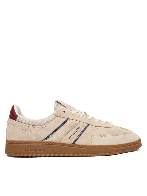 Tommy Jeans Sneakersy Tommy Jeans The Greenwich Edge Suede EM0EM01662 Écru