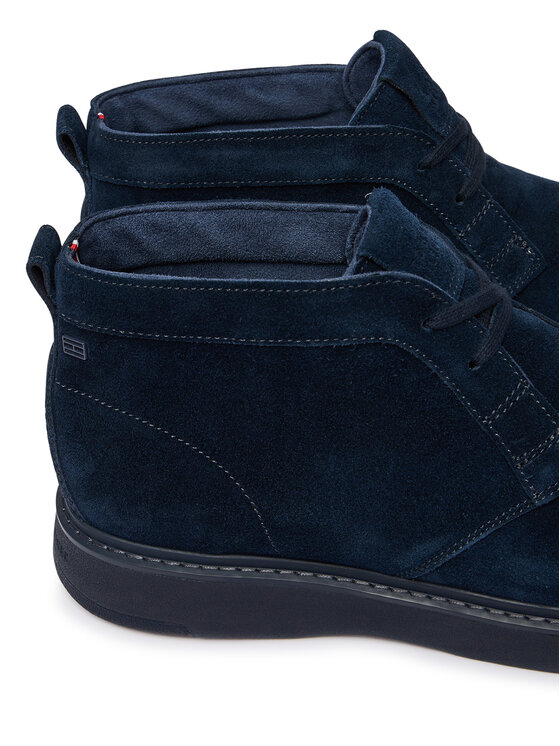 Tommy Hilfiger Trzewiki Tommy Hilfiger Comfort Suede Chukka FM0FM06074 Granatowy
