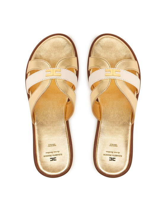 Elisabetta Franchi Шльопанці Elisabetta Franchi F4A2-E0558-1735 S Золотий