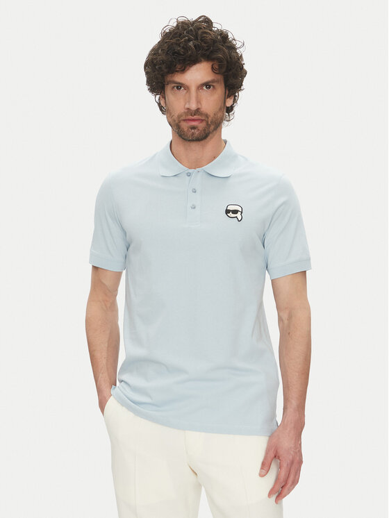 KARL LAGERFELD KARL LAGERFELD Polo marškinėliai 745710 552224 Žydra Regular Fit