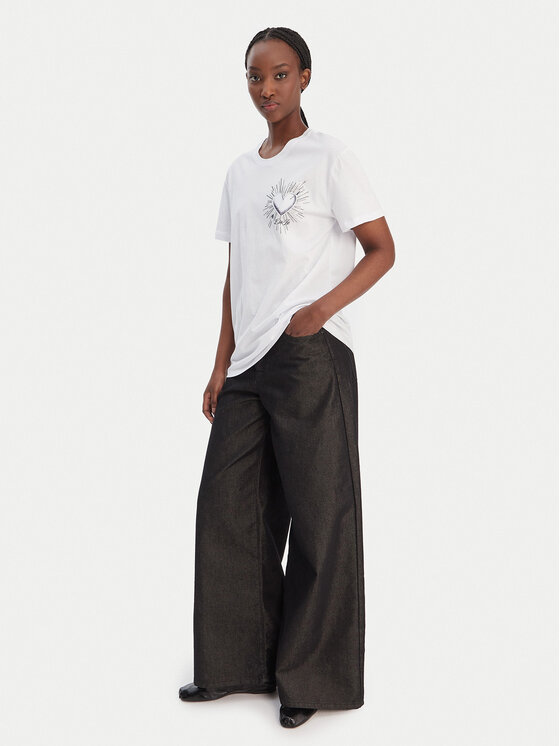 Liu Jo Liu Jo Camiseta WA6163 JS904 Blanco Relaxed Fit