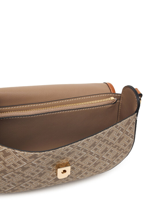Tommy Hilfiger Τσάντα Tommy Hilfiger Th Monoplay Saddle Bag AW0AW19172 Ανοιχτό μπεζ