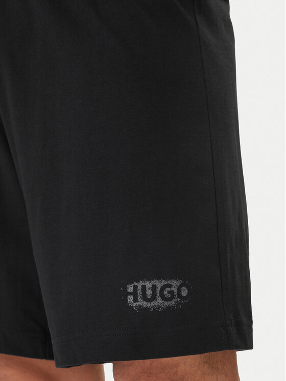 HUGO HUGO Спортивні шорти Spray 50559719 Чорний Regular Fit