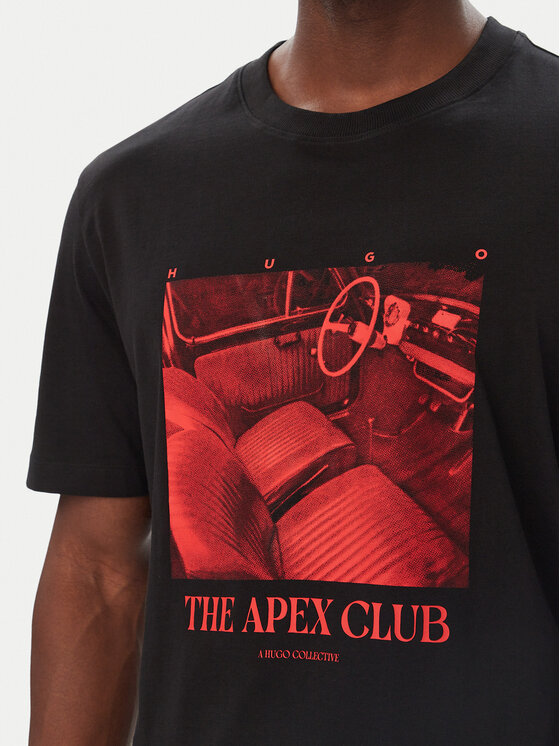 HUGO HUGO Camiseta Dikems 50568628 Negro Relaxed Fit