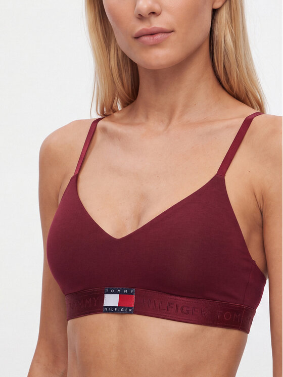 Tommy Hilfiger Tommy Hilfiger Bralette UW0UW06673 Rojo oscuro