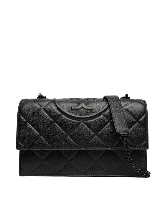 Tory Burch Borsetta Tory Burch Fleming Soft Grain Convertible Shoulder Bag 169791 Nero