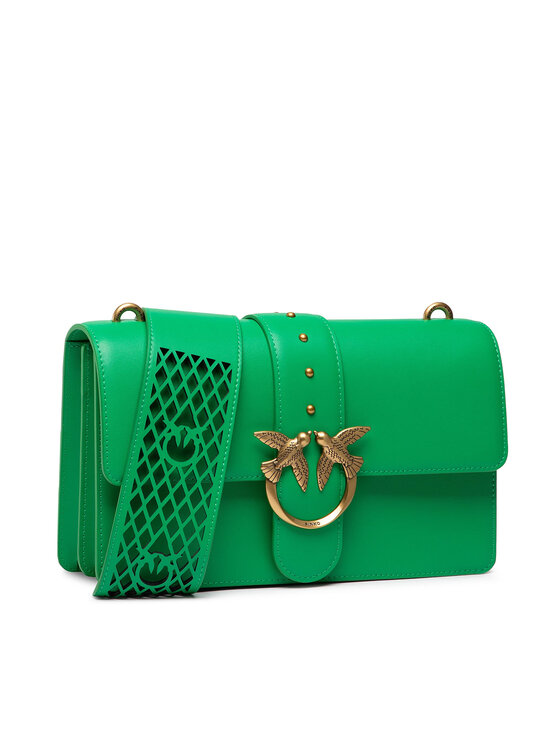 PINKO Rankinė Pinko Love Classics Icon Simply 3 Fl PE 22 PLTT 1P22K0 Y7SP Žalia