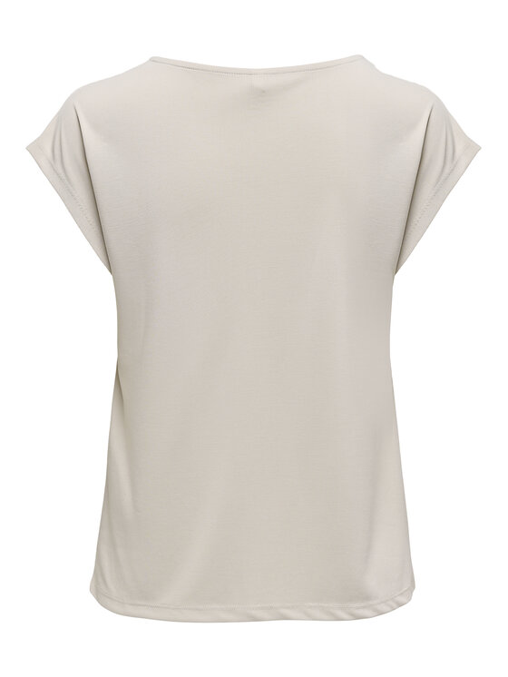 ONLY ONLY Camiseta Free 15287041 Beis Regular Fit