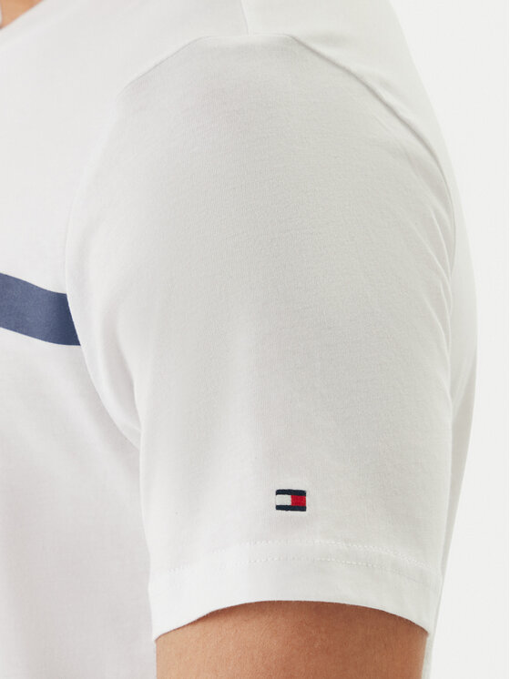 Tommy Hilfiger Tommy Hilfiger Camiseta Brand Love MW0MW42368 Blanco Regular Fit