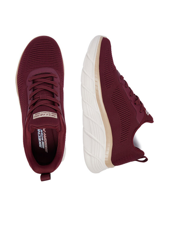 Skechers Снікерcи Skechers C-BOBS HI FLEX 117385 BURG Бордовий